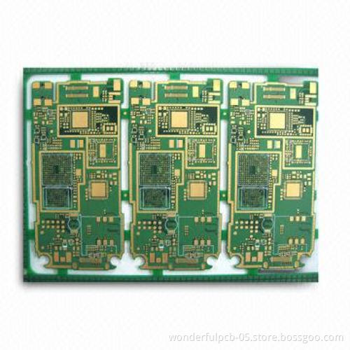 Multilayer PCB with Chemical Gold, Immersion Silver, Gold Plating Surface Finish